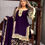 Thumbnail: Pretty Purple Colour Georgette Heavy Sequence With Embroidery Work Sharara Suit