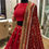 Thumbnail: Red Embroidery Work Wedding Wear Lehengha Choli For Women