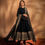 Thumbnail: Attractive Black Colour Heavy Foux Georgette Wedding Wear Anarkali Suit