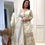 Thumbnail: Good Looking White Colour Embroidery With Heavy Sequence Work Sharara Suit