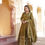Thumbnail: Green Colour Designer Wedding Wear Embroidery With Sequence Work Long Gown