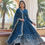 Thumbnail: Rama Colour Sequence With Embroidery Work Long Anarkali Gown
