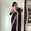 Thumbnail: Designer Black Colour Heavy Sequence Velvet Saree