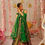 Thumbnail: Green Color Jimmy Organza Silk Ready To Wear Lehenga Choli For Function
