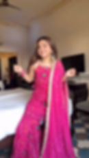 Pink Color Georgette With Digital Printed Sharara Suit