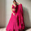 Thumbnail: Launching Georgette Rani Pink Color Wedding Wear Embroidery Work Lehenga Choli
