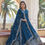 Thumbnail: Rama Colour Sequence With Embroidery Work Long Anarkali Gown