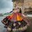 Thumbnail: Designer Black Colour Digital Printed With Embrroidery Work Lehenga Choli