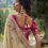 Thumbnail: Designer Wedding Wear Heavy Embroidery With Sequence Work Saree
