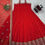 Thumbnail: Attractive Red Colour Readymade Wedding Wear Anarkali Suit