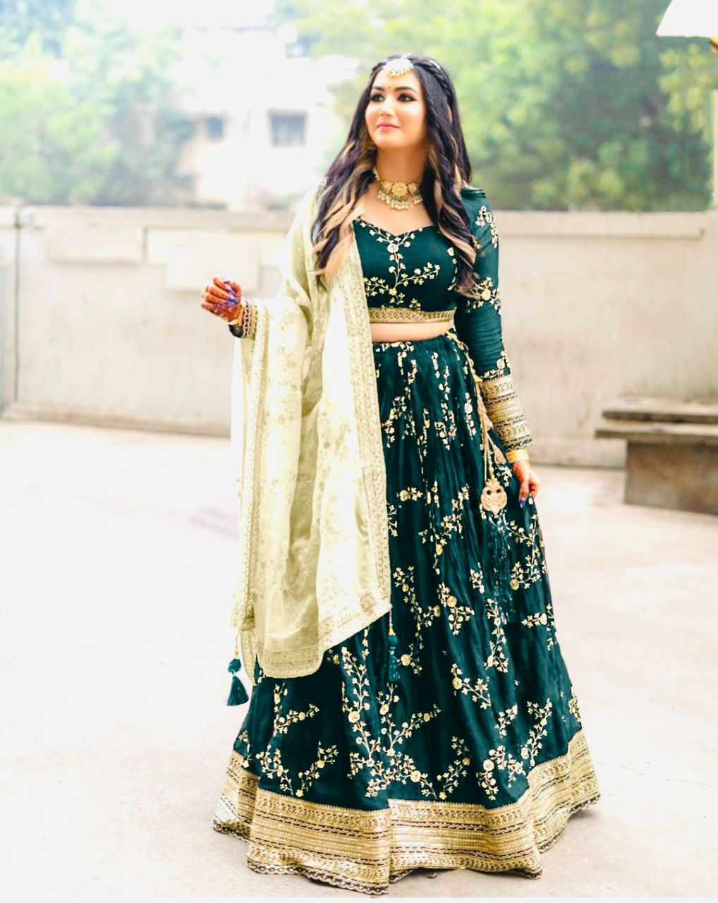 Wedding Wear Embroidery Work Designer Lehenga Choli