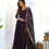 Thumbnail: Purple Color Pure Georgette With Sequence Work Long Gown With Dupatta