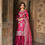 Thumbnail: Beautiful Rani Colour Chinon Silk Sequence With Embroidery Work Sharara Suit