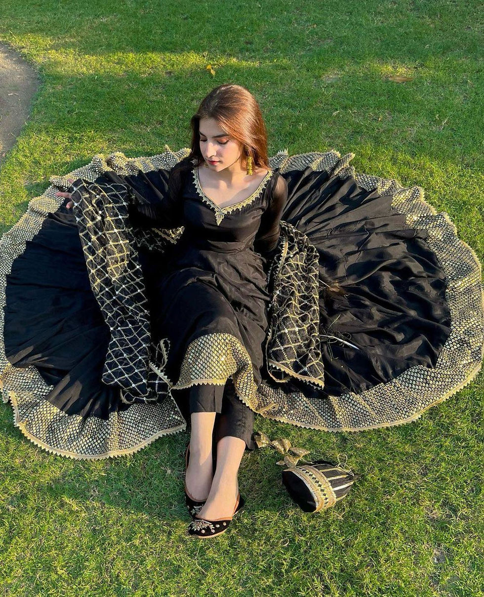 Thumbnail: Designer Black Colour Wedding Wear Long Suit