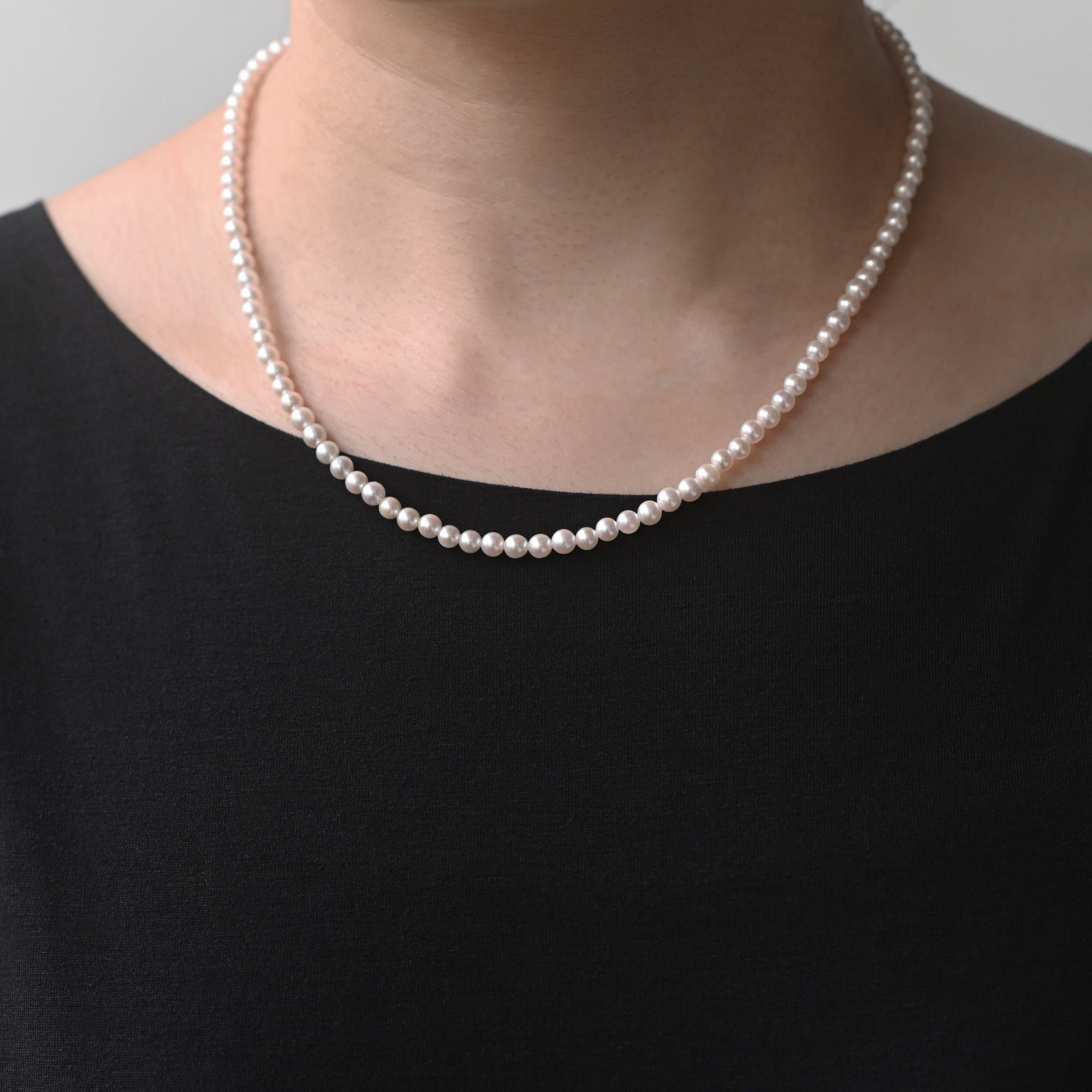 Akoya Pearl 4.5mm - 5mm Necklace | 19 inch
