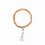 Thumbnail: Sandalwood (6mm) Silver Tassels Bracelet