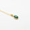 Thumbnail: Oval Green Malachite Gemstone Gold Pendant