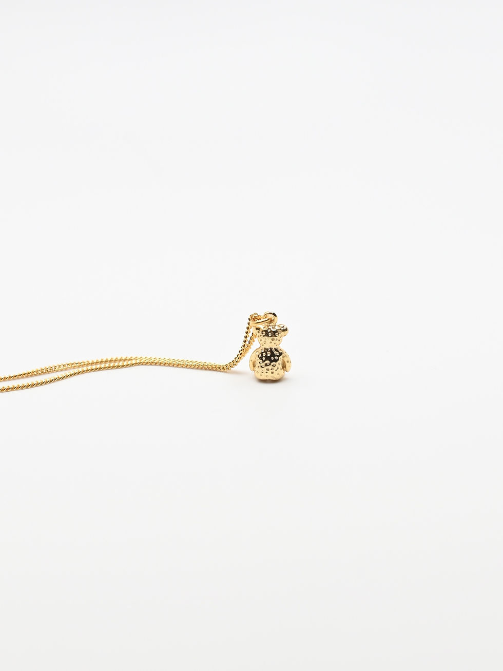 Thumbnail: Gold Teddy Bear Pendant