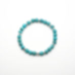 Premium Turquoise Silver Cascade Bracelet | 6mm