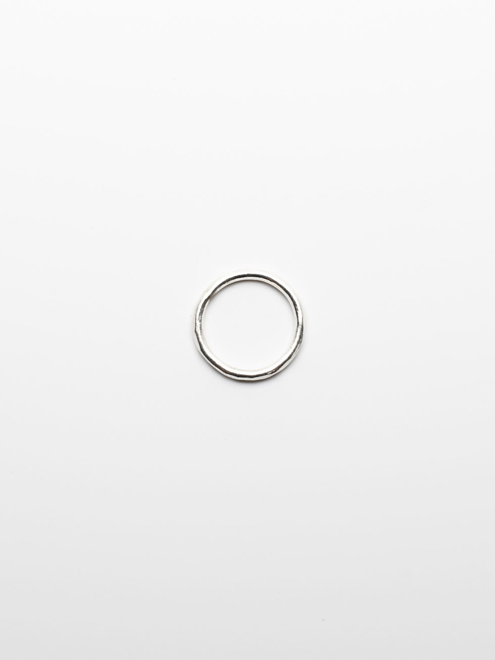 Thumbnail: Boho Minimalistic Thin Silver Ring Band
