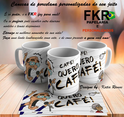 CANECA DE PORCELANA PERSONALIZADA