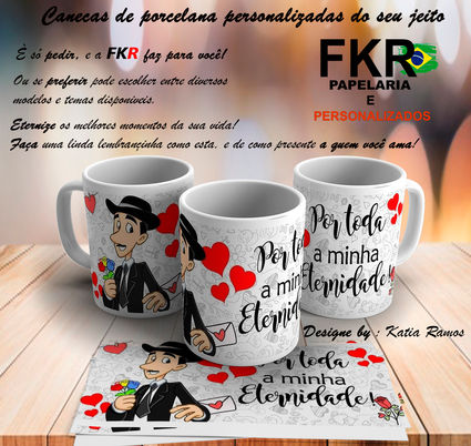 CANECA DE PORCELANA PERSONALIZADA