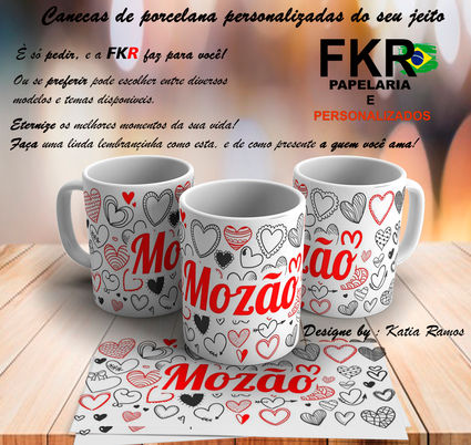 CANECA DE PORCELANA PERSONALIZADA