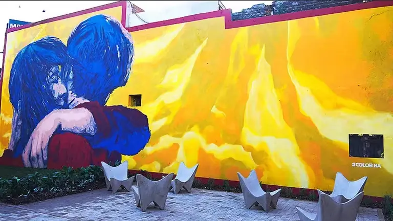 Mural venezolano en Argentina.