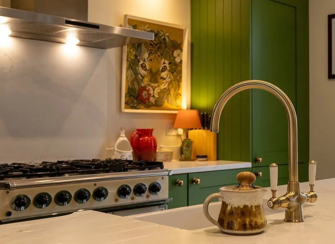 Green Statement Kitchen