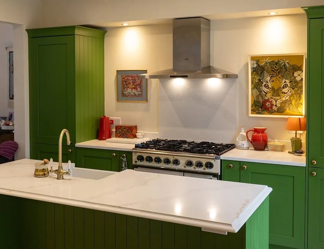 Green Statement Kitchen Wirral