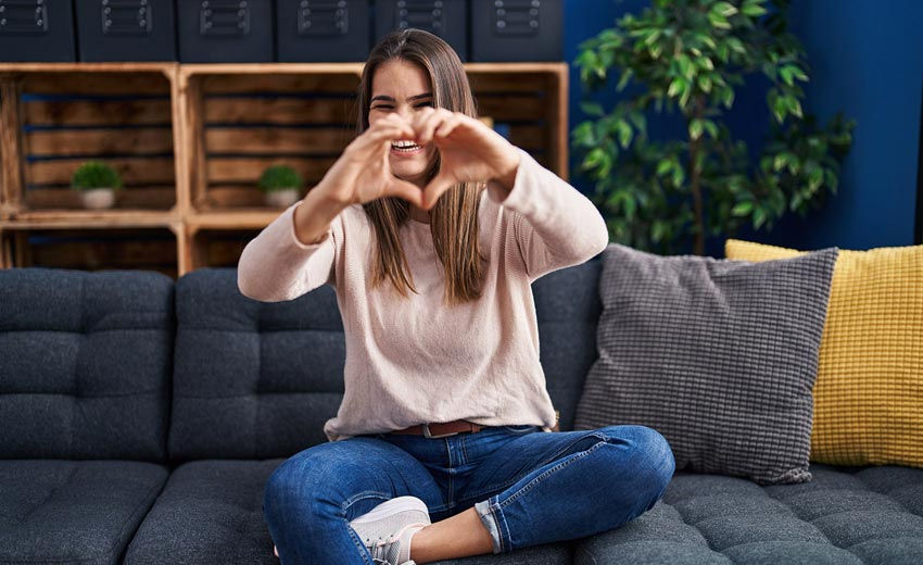 Woman Couch