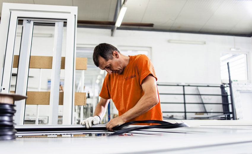 Man working