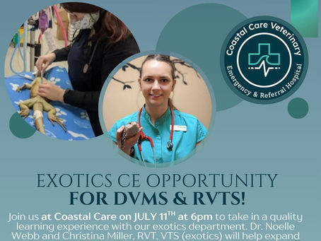 Free local CE event: Exotic mammals