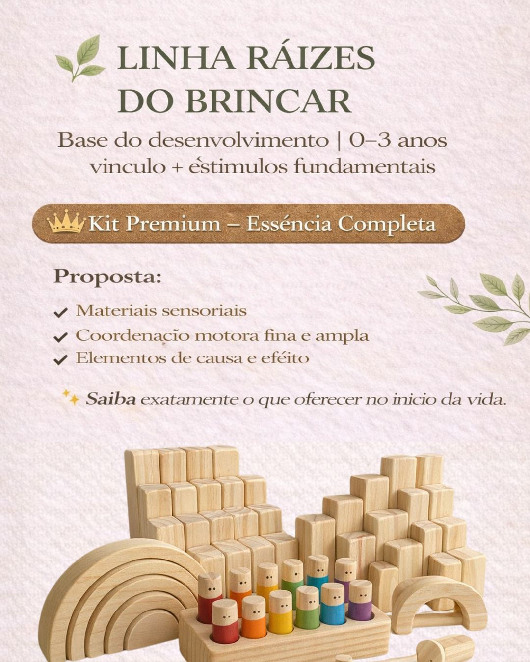 Kit Premium — Raízes do Brincar | Essência Completa Proposta: desenvolvimento in