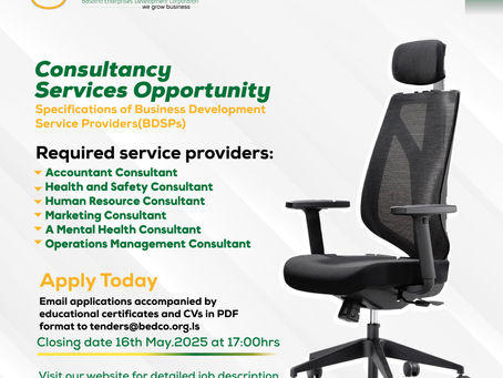 Request for Proposals(RFP): Business Development Service Providers(BDSPs)