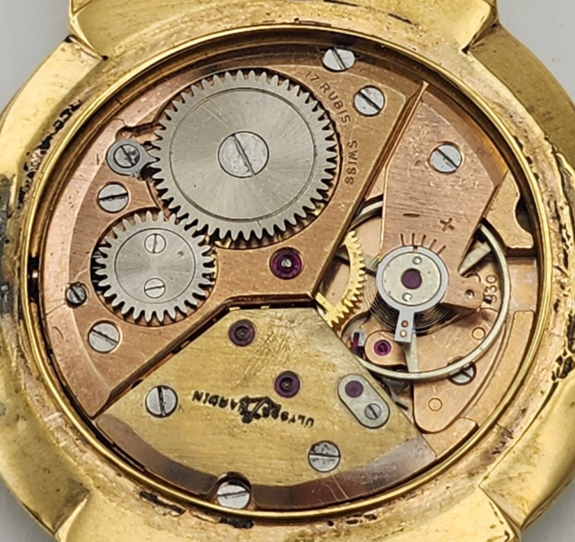 Thumbnail: 1960s Ulysse Nardin Dress Watch — Teal Blue Restored Dial - Men's/Unisex)