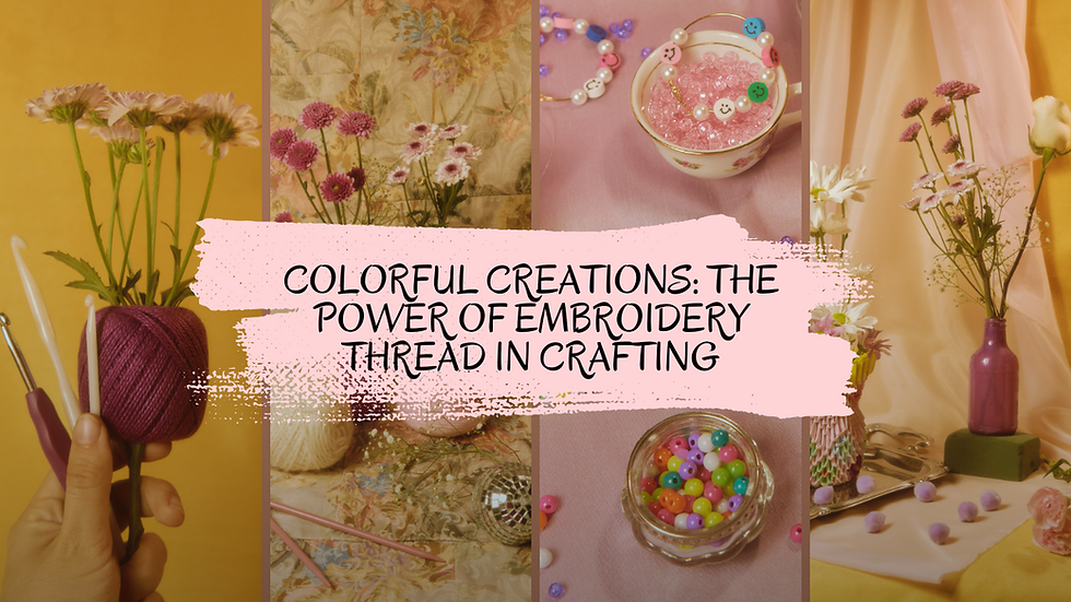 Thread for embroidery