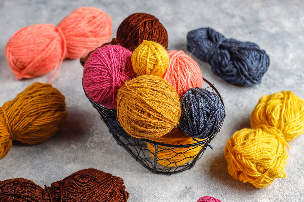 bundle of crochet yarn