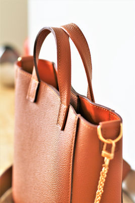 Sac Cabas, en cuir, personnalisable 