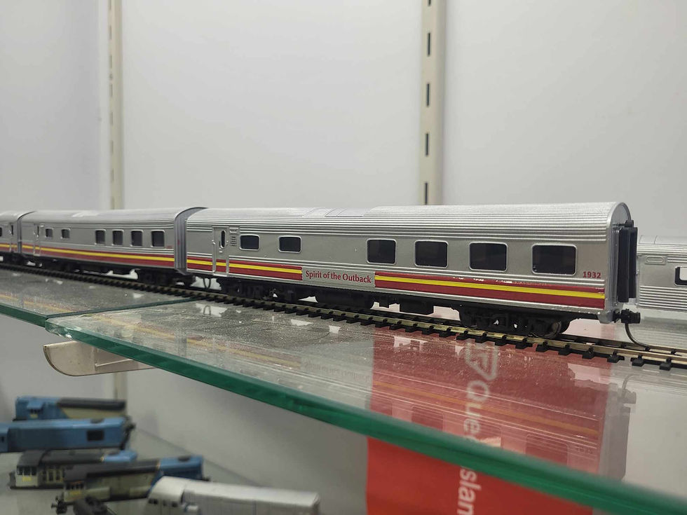 Thumbnail: Ready To Run QR Spirit of the Outback 10 car set HOn3.5 Tyson's Trains