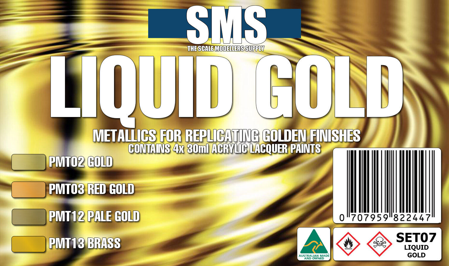 SMS LIQUID GOLD Colour Set SET07