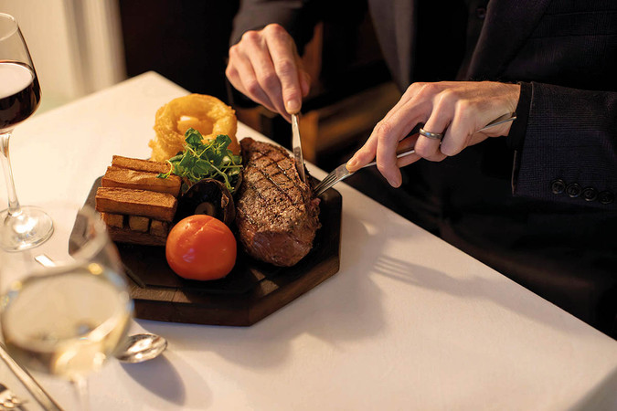 Food at Penventon Park Hotel