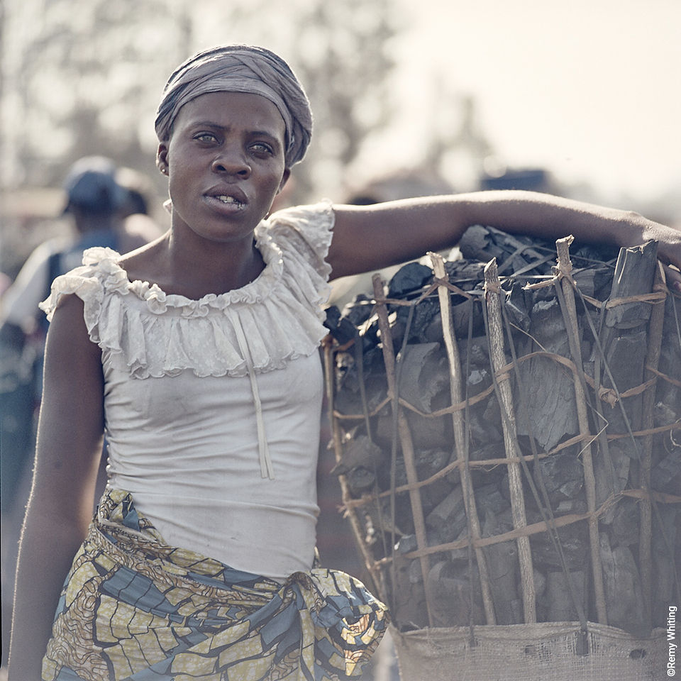 Remy Whiting Photograph of a woman selling at the coal market