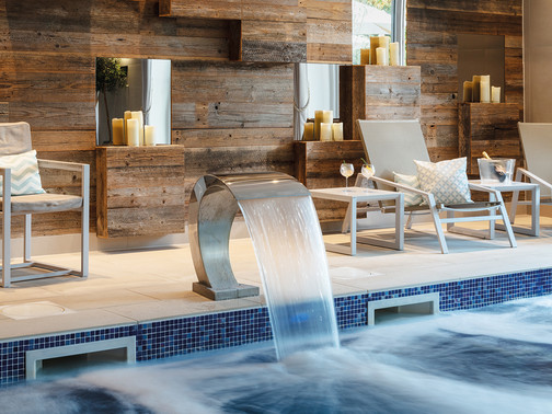 Spa and hydro pool at St Michaels Resort in Falmouth