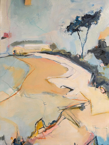 Installation views and artworks from What The Land Remembers at Cornwall Museum and Art Gallery, Truro, Cornwall, a major contemporary art exhibition celebrating women artists inspired by the Cornish landscape. Featured works include mixed media and oil paintings of Cornish seascapes, moorland and coastal light, alongside sculptural ceramics echoing weathered rocks and tidal textures. Artists include Ashleigh Anne, Amy Allbright, Charlotte Jones, Megan Gant, Natalie Day, Nina Brooke, Ruth Bateman, Sarah Woods, Sophie Carter and Tamsyn Trevorrow, with subjects spanning the Camel Estuary, Porthmeor, Hawkes Point and abstracted studies of land, sea and shifting light. The exhibition highlights contemporary Cornish art, landscape painting in Cornwall, coastal ceramics and creative practice rooted in Truro and across Cornwall, on show at Cornwall Museum and Art Gallery until August 2026.