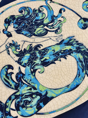 The creative force behind Alchemy Tiles inhabits a world informed by the supple compliance of her chosen material and a centuries-old technique.