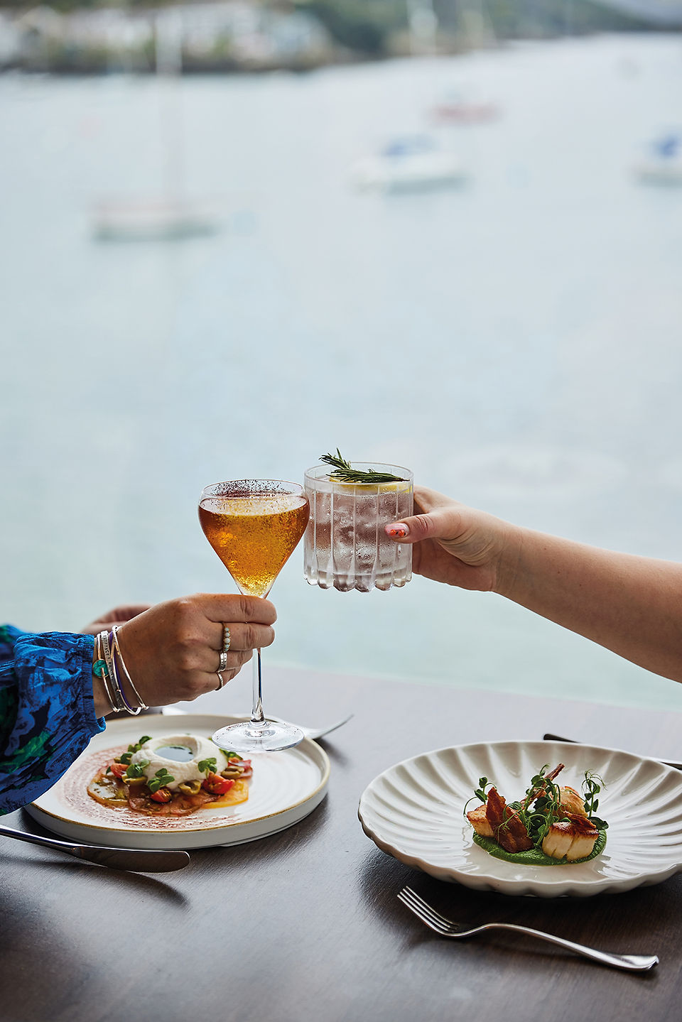 The Greenbank In Falmouth, Cornwall – raising a glass at the Water’s Edge restaurant