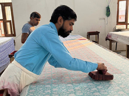 artisans block printing billie fabric