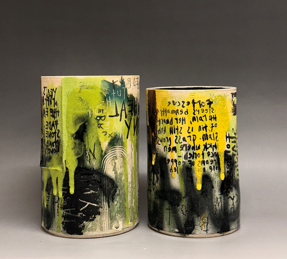 Installation views and artworks from What The Land Remembers at Cornwall Museum and Art Gallery, Truro, Cornwall, a major contemporary art exhibition celebrating women artists inspired by the Cornish landscape. Featured works include mixed media and oil paintings of Cornish seascapes, moorland and coastal light, alongside sculptural ceramics echoing weathered rocks and tidal textures. Artists include Ashleigh Anne, Amy Allbright, Charlotte Jones, Megan Gant, Natalie Day, Nina Brooke, Ruth Bateman, Sarah Woods, Sophie Carter and Tamsyn Trevorrow, with subjects spanning the Camel Estuary, Porthmeor, Hawkes Point and abstracted studies of land, sea and shifting light. The exhibition highlights contemporary Cornish art, landscape painting in Cornwall, coastal ceramics and creative practice rooted in Truro and across Cornwall, on show at Cornwall Museum and Art Gallery until August 2026.