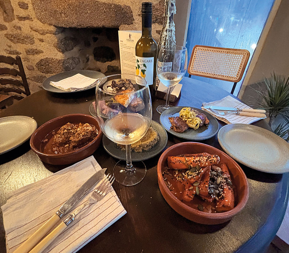 Food available at Coopers Bar in Redruth, Philleigh Way Cookery School, Rupert Cooper, Cooper's Bar